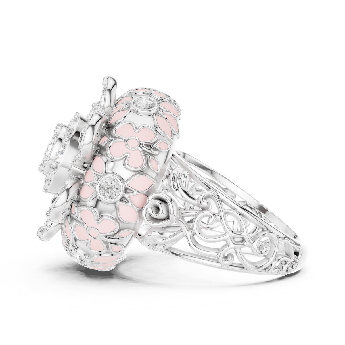 Round Halo Lab Grown Diamond Engagement Ring