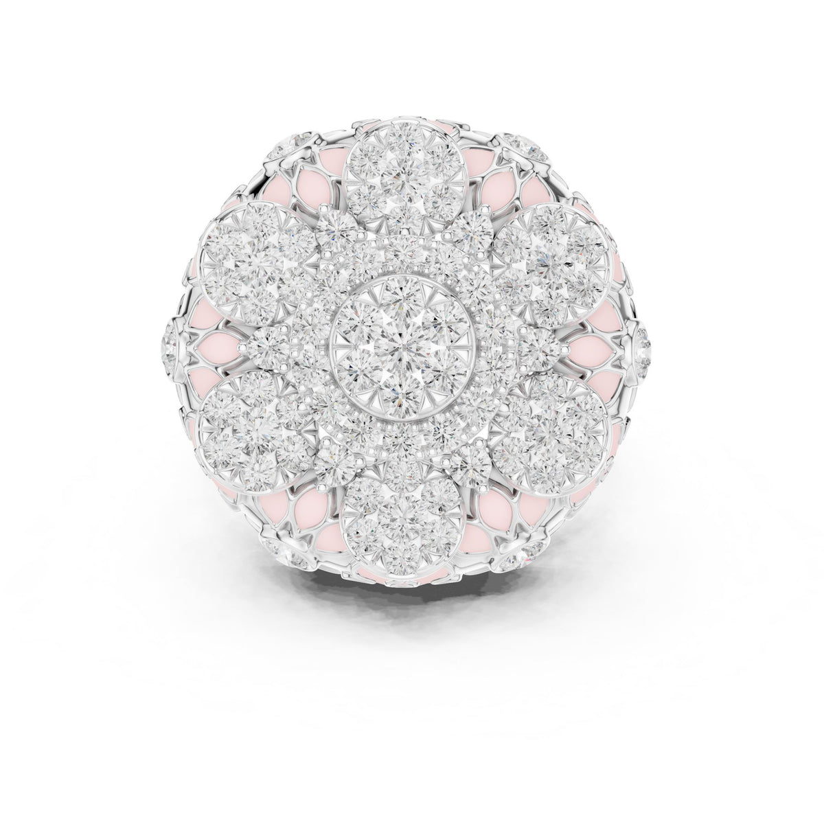 Round Halo Lab Grown Diamond Engagement Ring