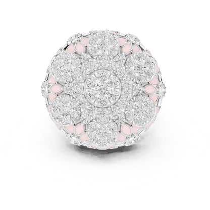 Round Halo Lab Grown Diamond Engagement Ring