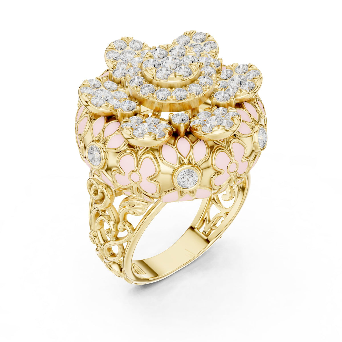 Round Halo Lab Grown Diamond Engagement Ring