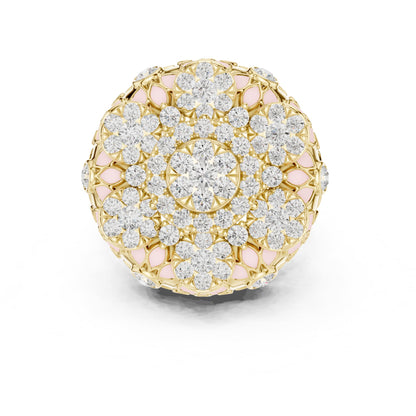 Round Halo Lab Grown Diamond Engagement Ring