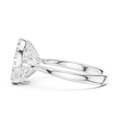 Round Halo Lab Grown Diamond Engagement Ring