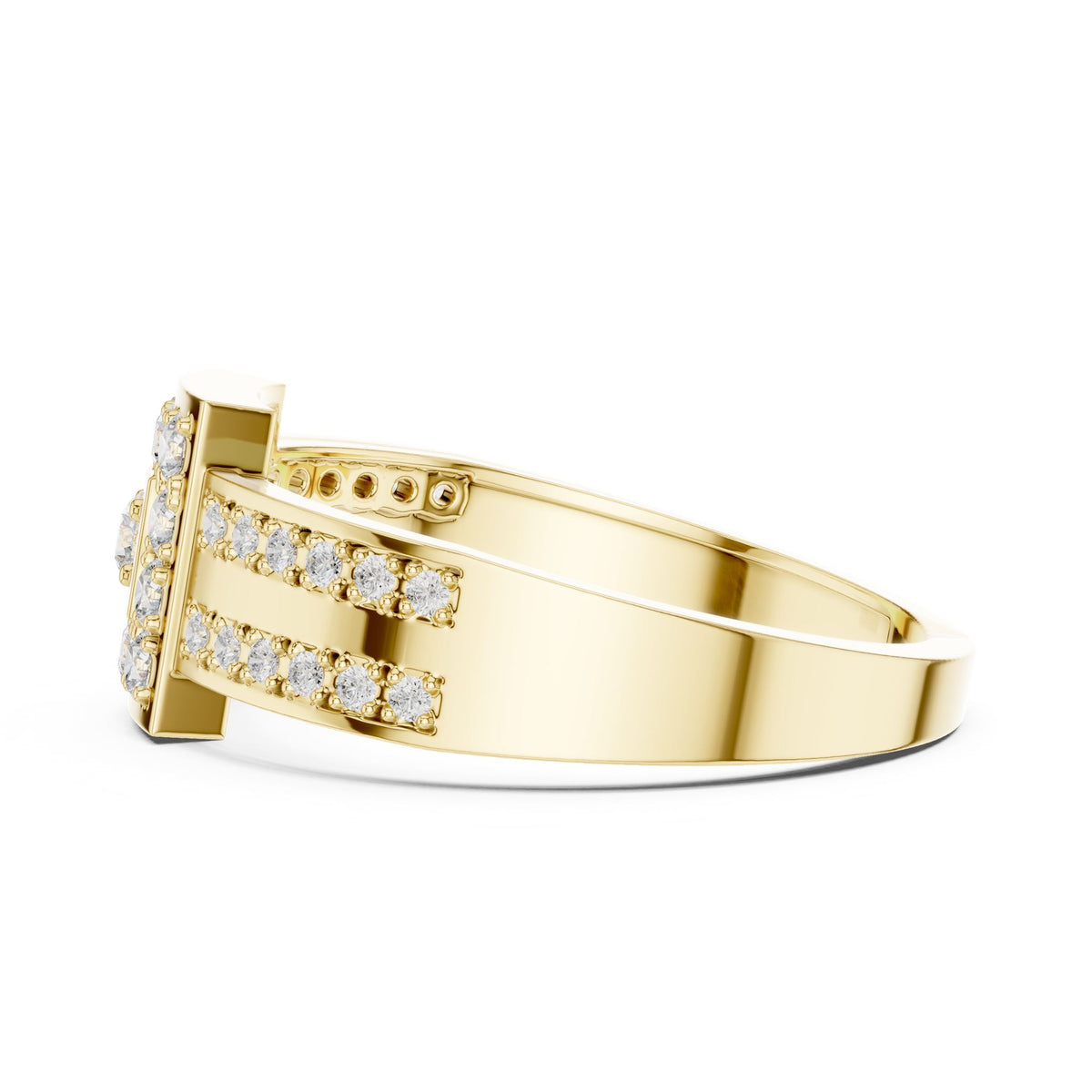 Round Halo Lab Grown Diamond Engagement Ring