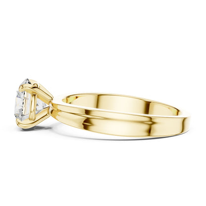 Round Solitaire Lab Grown Diamond Engagement Ring