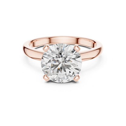 Round Solitaire Lab Grown Diamond Engagement Ring