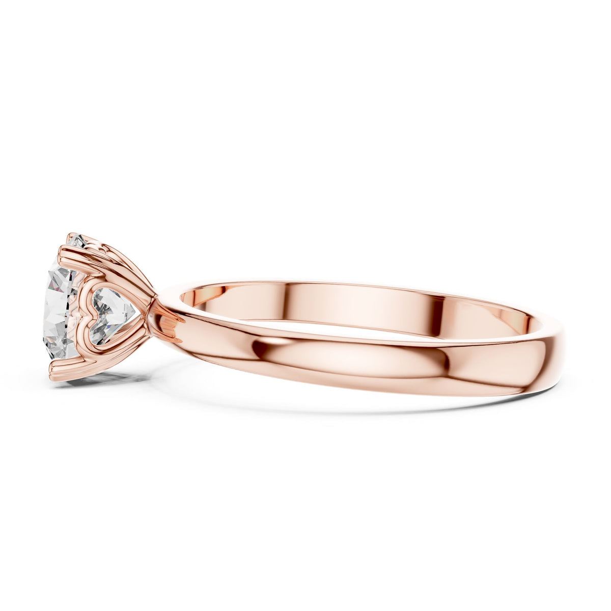 Round Solitaire Lab Grown Diamond Engagement Ring