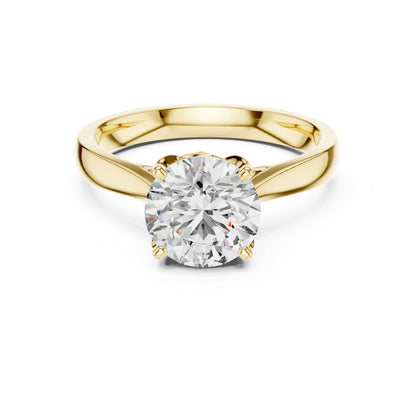 Round Solitaire Lab Grown Diamond Engagement Ring