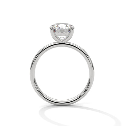 Round Solitaire Lab Grown Diamond Engagement Ring