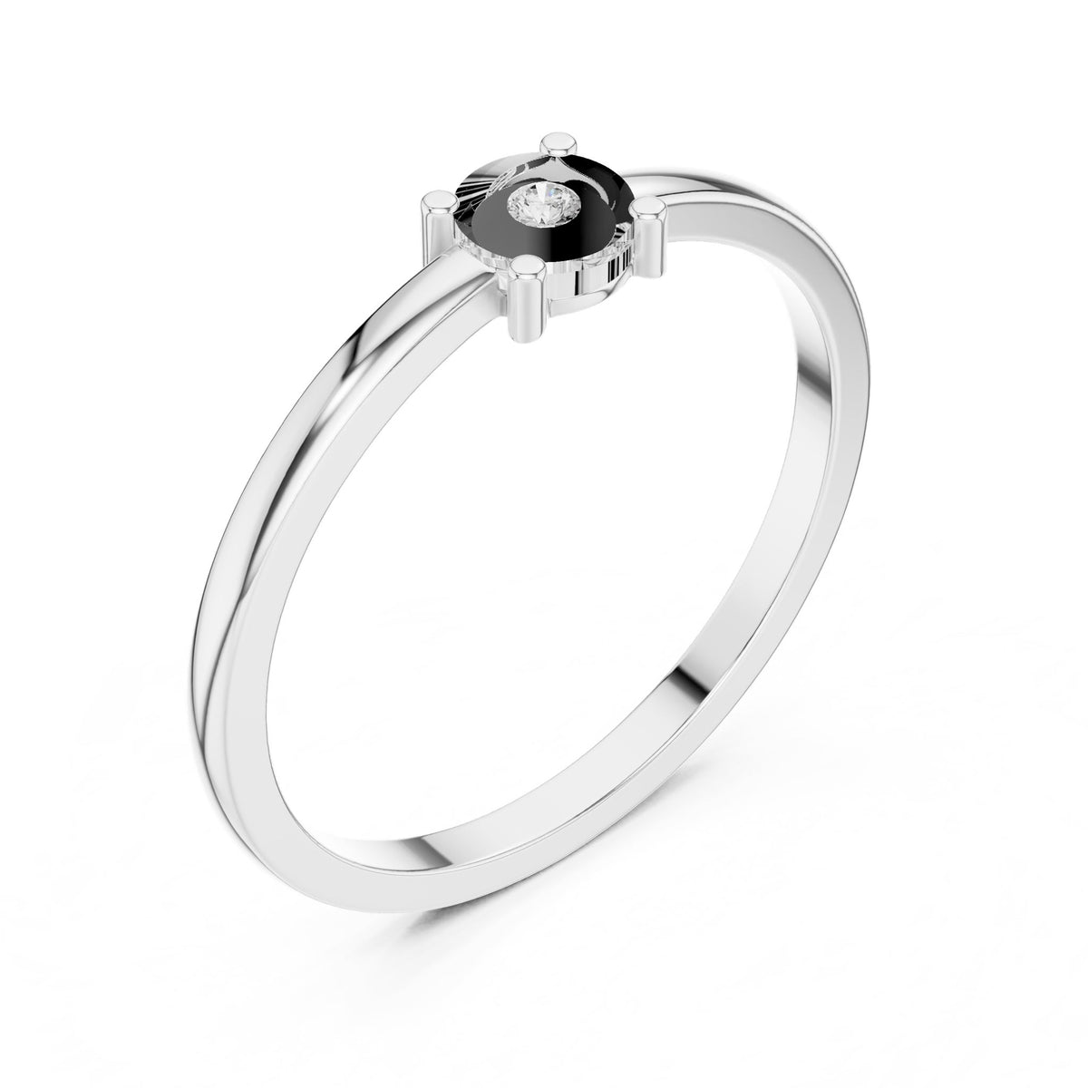 Round Solitaire Lab Grown Diamond Engagement Ring