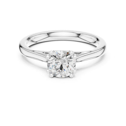Round Solitaire Lab Grown Diamond Engagement Ring