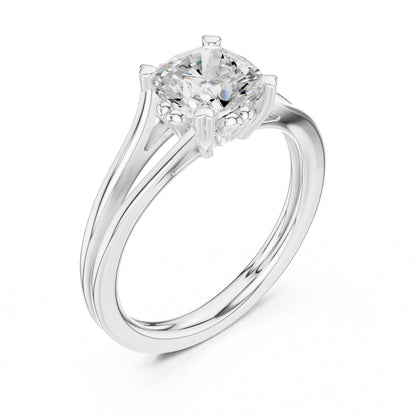 Round Solitaire Lab Grown Diamond Engagement Ring
