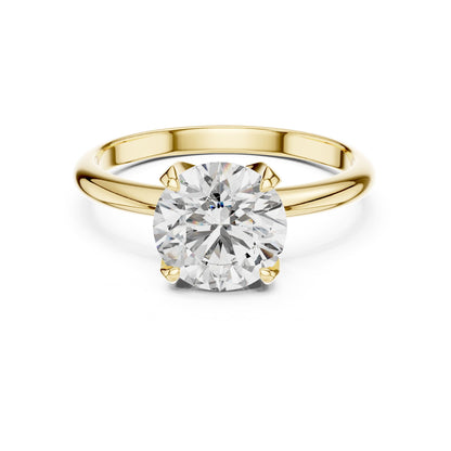 Round Solitaire Lab Grown Diamond Engagement Ring