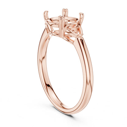 Round Three Stone Lab Grown Diamond Engagement Ring