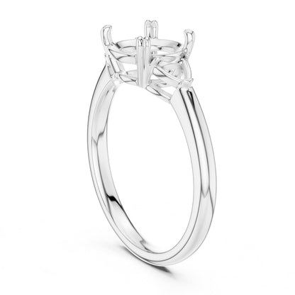 Round Three Stone Lab Grown Diamond Engagement Ring