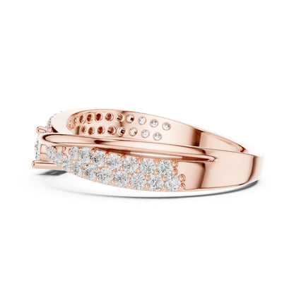 Round Twist Lab Grown Diamond Engagement Ring