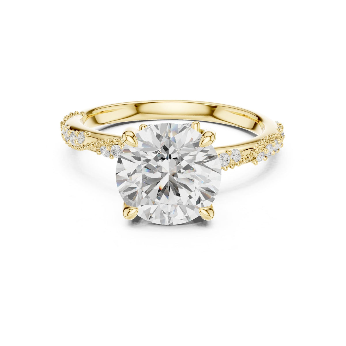Round Twist Lab Grown Diamond Engagement Ring