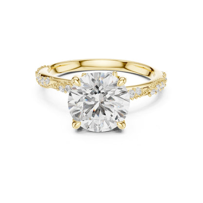 Round Twist Lab Grown Diamond Engagement Ring
