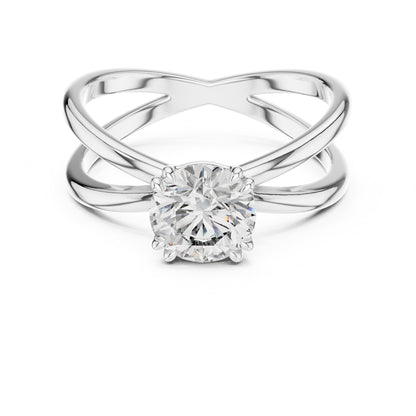 Round Twist Lab Grown Diamond Engagement Ring