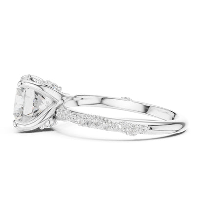 Round Twist Lab Grown Diamond Engagement Ring