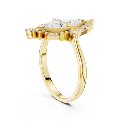 Trillion Halo Lab Grown Diamond Engagement Ring